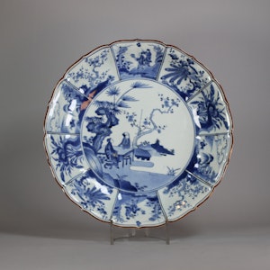 Japanese Kakiemon-style moulded dish Edo period, circa 1680