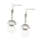 A pair of Pearl and Diamond Drop Tulip Earrings **SOLD** - image 2