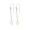 A pair of Diamond and Opal Drop Earrings - image 2