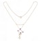 A Gold, Amethyst and Pearl Drop Necklace - image 2