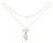 A Diamond and Gold Bow Necklace - image 2