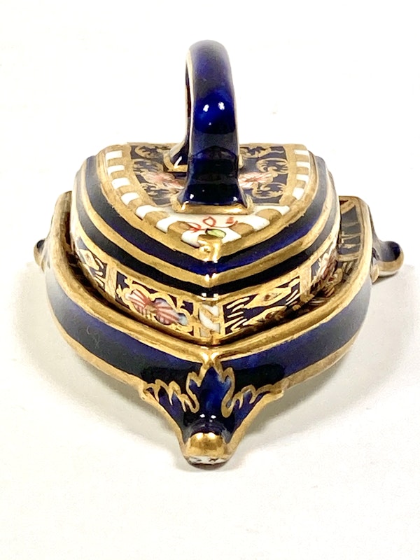 Royal Crown Derby miniature Iron on stand - image 2