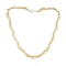 A Gold Leaf Collar Necklace - image 1
