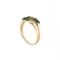 A Green Enamel Ivy and Diamond Ring - image 2