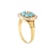 A Turquoise and Diamond Gold Ring - image 2