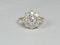 Antique diamond cluster engagement ring sku 4874  DBGEMS - image 2