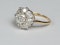 Antique diamond cluster engagement ring sku 4874  DBGEMS - image 3