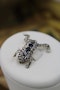 An exquisite Jumping Frog Brooch set with Diamonds and Sapphires in High Carat Yellow Gold & Platinum, Circa 1910 - image 2