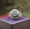 A very fine Art Deco Diamond Demi-Bombé Ring mounted in Platinum, French, Circa 1930 - image 1
