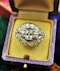 A very fine Art Deco Diamond Demi-Bombé Ring mounted in Platinum, French, Circa 1930 - image 2