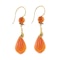 A pair of Carnelian Drop Earrings - image 2