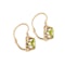 A Pair of Gold Peridot Diamond Drop Earrings - image 2