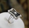A very fine Art Deco Black Onyx & Diamond Plaque Ring set in Platinum, Circa 1930 - image 3