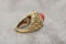 An exceptionally fine Coral & Diamond Ring in 18ct Yellow Gold, French, Circa 1970 - image 4