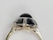 Art deco sapphire and diamond ring sku 4889 - image 4