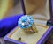 A stylish Turquoise & Diamond Cocktail Ring set in  18 Carat Yellow Gold, French, Circa 1960 - image 3