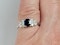 Sapphire and diamond engagement ring sku 4898  DBGEMS - image 3