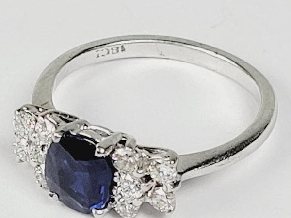Sapphire and diamond engagement ring sku 4898  DBGEMS - image 4