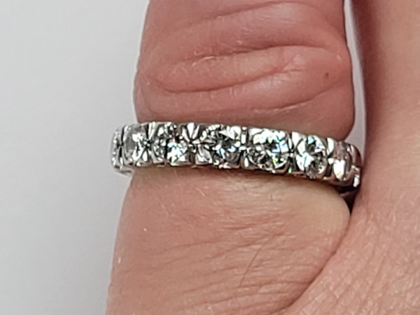 Art deco diamond eternity ring sku 4886  DBGEMS - image 3