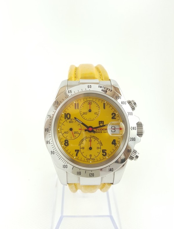 Tudor Prince Date Ref 79280 Chronograph with Rolex Service Papers. Year 2001 - image 2