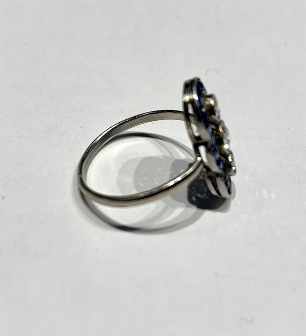 Art Deco sapphire diamond ring. Spectrum - image 2