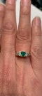 Emerald and diamond unique ring. Spectrum - image 2
