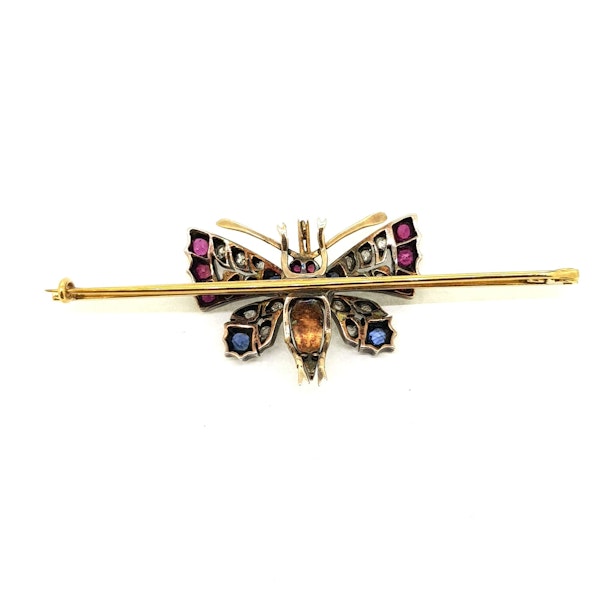Victorian Butterfly Pin Brooch - image 2