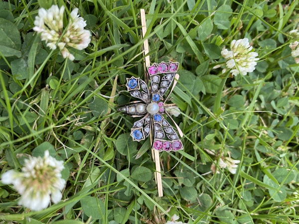 Victorian Butterfly Pin Brooch - image 3
