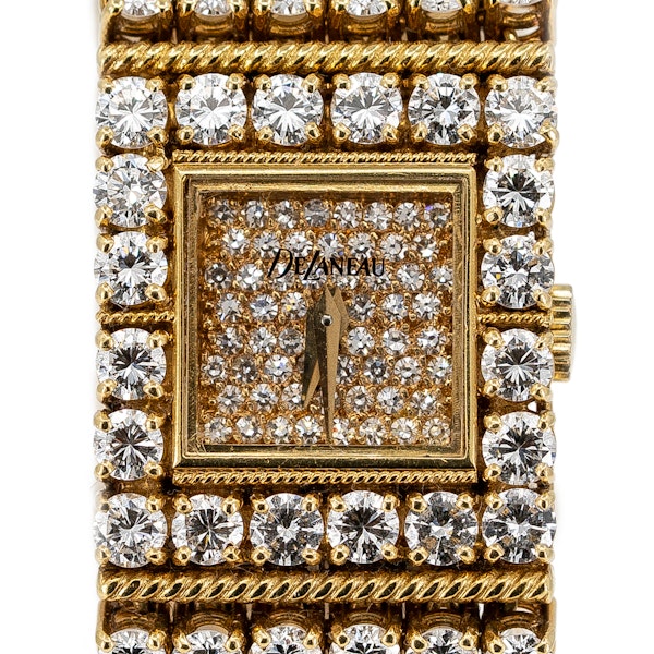 A de Laneau Diamond Set Bracelet Watch Offered by The Gilded Lily - image 1