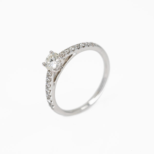 A One Third of a Carat Solitaire Diamond Ring Offered by The Gilded Lily - image 3