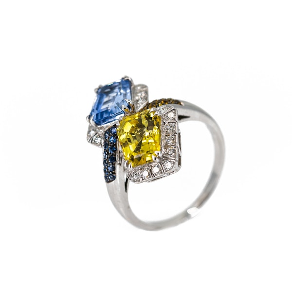 A Sapphire Cocktail Ring by Chatila Offered by The Gilded Lily - image 3