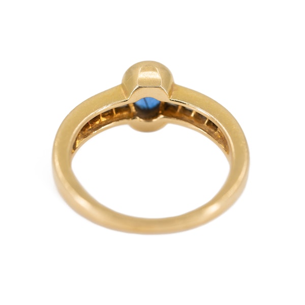 A Sapphire and Diamond Ring by Chaumet, Paris, Offered By The Gilded Lily - image 5