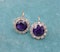 A very fine pair of Amethyst & Diamond Drop Earrings mounted in High Carat Yellow Gold & Platinum, English, Circa 1910 - image 2