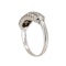 Art Deco 3 row diamond ring - image 3