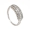 Art Deco 3 row diamond ring - image 2