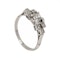 Art Deco one plus 6 diamond cluster ring - image 2