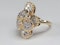 Ben Rosenfeld 1976 diamond set dress ring sku 4938  DBGEMS - image 2