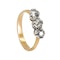 3 stone diamond ring, 1.20 ct total est. - image 2