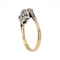 3 stone diamond ring, total 0.65 ct est. - image 3