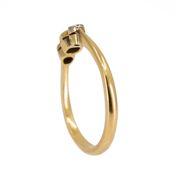 Edwardian 3 stone diamond ring, 0.50 ct total est. - image 3