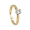 Square diamond solitaire ring, 0.25 ct est. - image 2