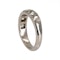 Diamond 5 stone half hoop band ring - image 3