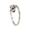 Diamond crossover ring in 9 ct white gold - image 3