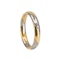 2 colour gold wedding ring set with a diamond - image 3