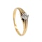 Old cut diamond solitaire ring of ribbed design - image 2