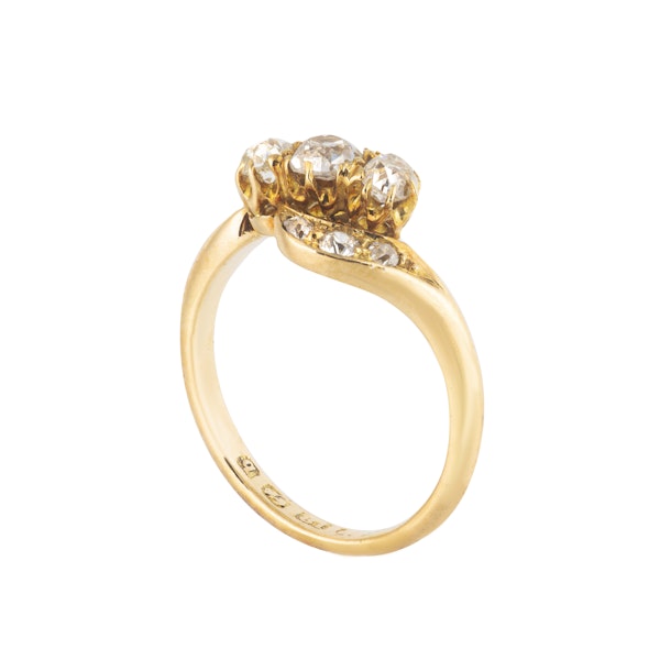 A Nine Stone Diamond Ring - image 4