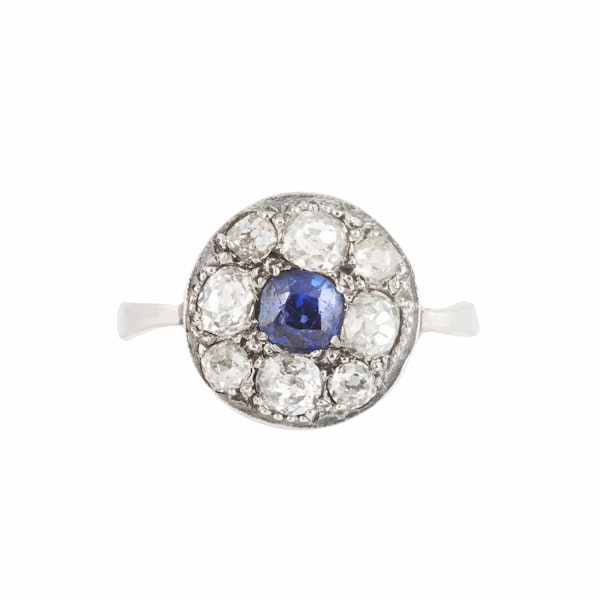 A Sapphire and Diamond Ring - image 1