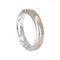 18 ct white gold wedding ring set with 3 emerald cut diamonds - image 3