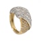 1960s two colour gold pave set diamond ring - image 2