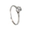 Diamond solitaire ring set in platinum - image 2